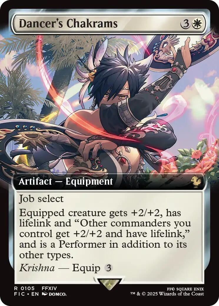 Image for Dancer's Chakrams (Extended Art) (105) (FIC) - Magic: The Gathering