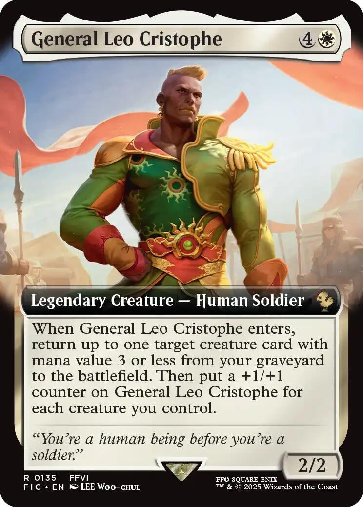 Image for General Leo Cristophe (Extended Art) (135) (FIC) - Magic: The Gathering