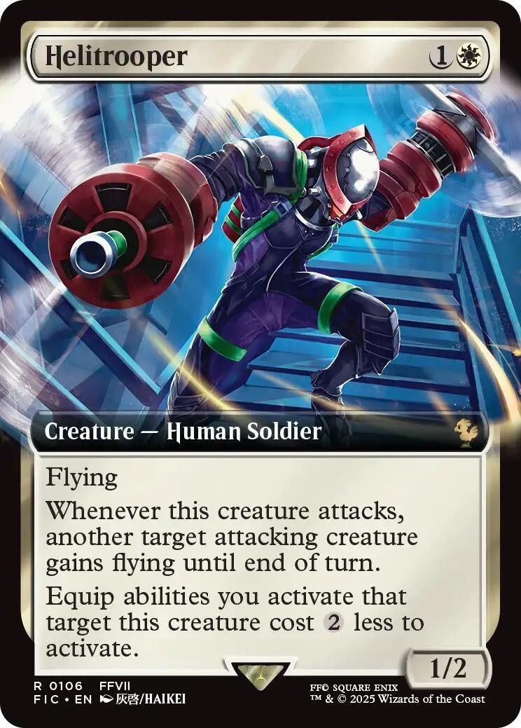 Image for Helitrooper (Extended Art) (106) (FIC) - Magic: The Gathering