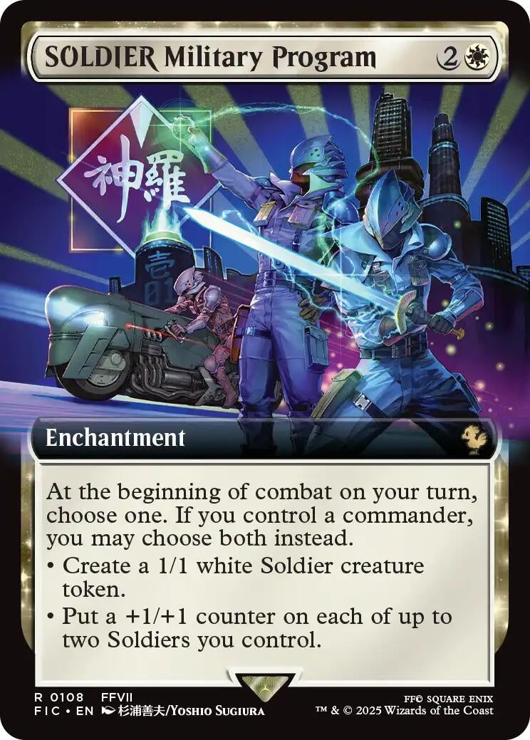 Image for SOLDIER Military Program (Extended Art) (108) (FIC) - Magic: The Gathering