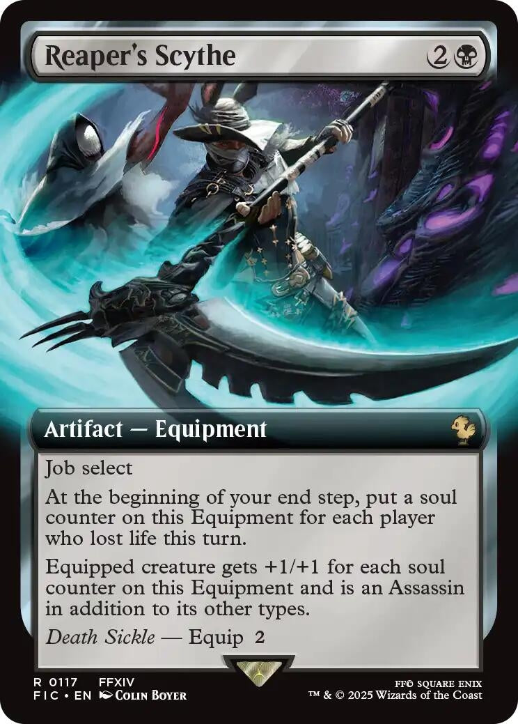 Image for Reaper's Scythe (Extended Art) (117) (FIC) - Magic: The Gathering