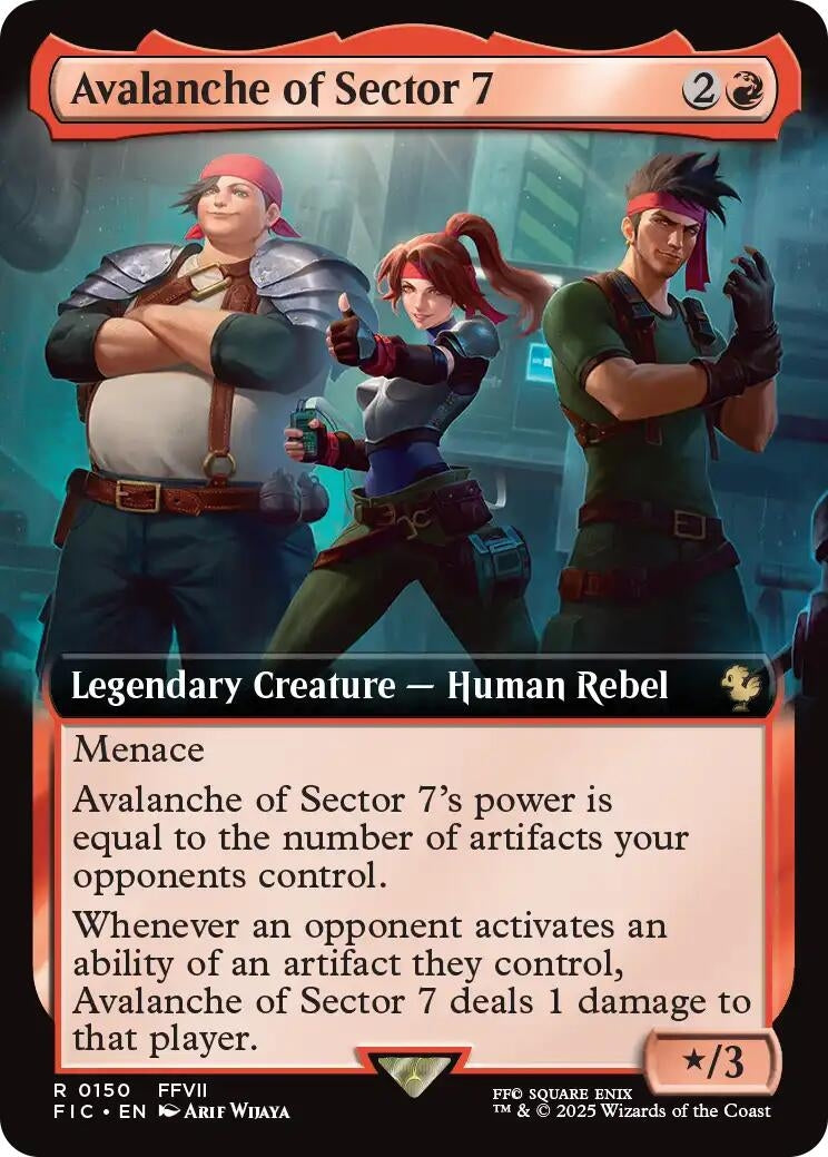 Image for Avalanche of Sector 7 (Extended Art) (150) (FIC) - Magic: The Gathering