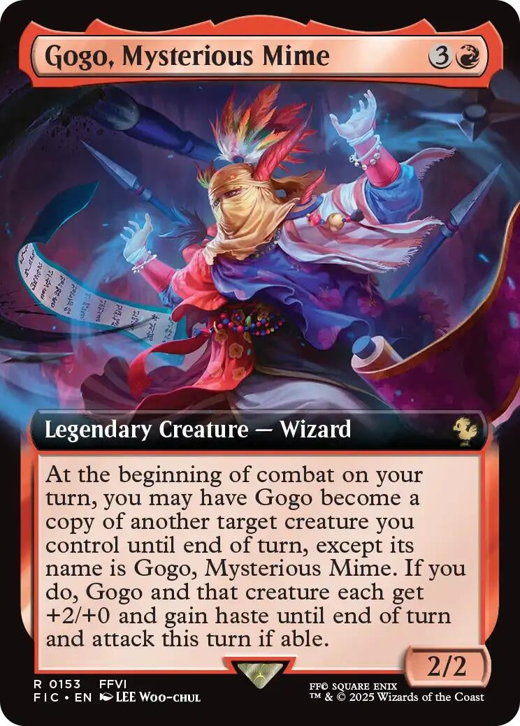 Image for Gogo, Mysterious Mime (Extended Art) (153) (FIC) - Magic: The Gathering