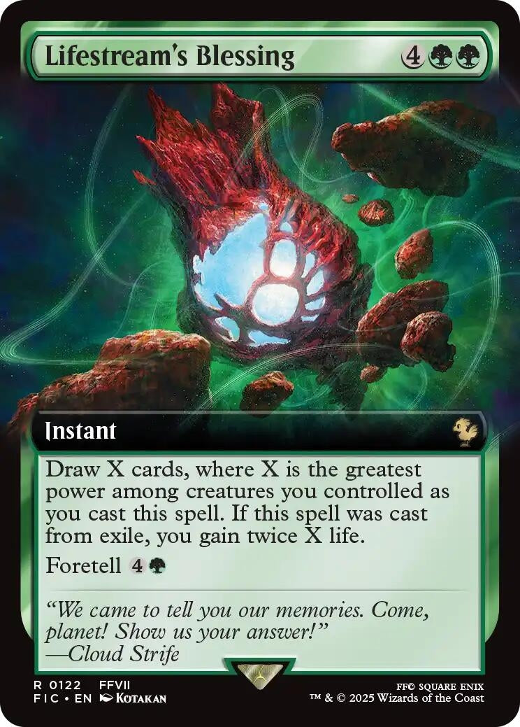Image for Lifestream's Blessing (Extended Art) (122) (FIC) - Magic: The Gathering