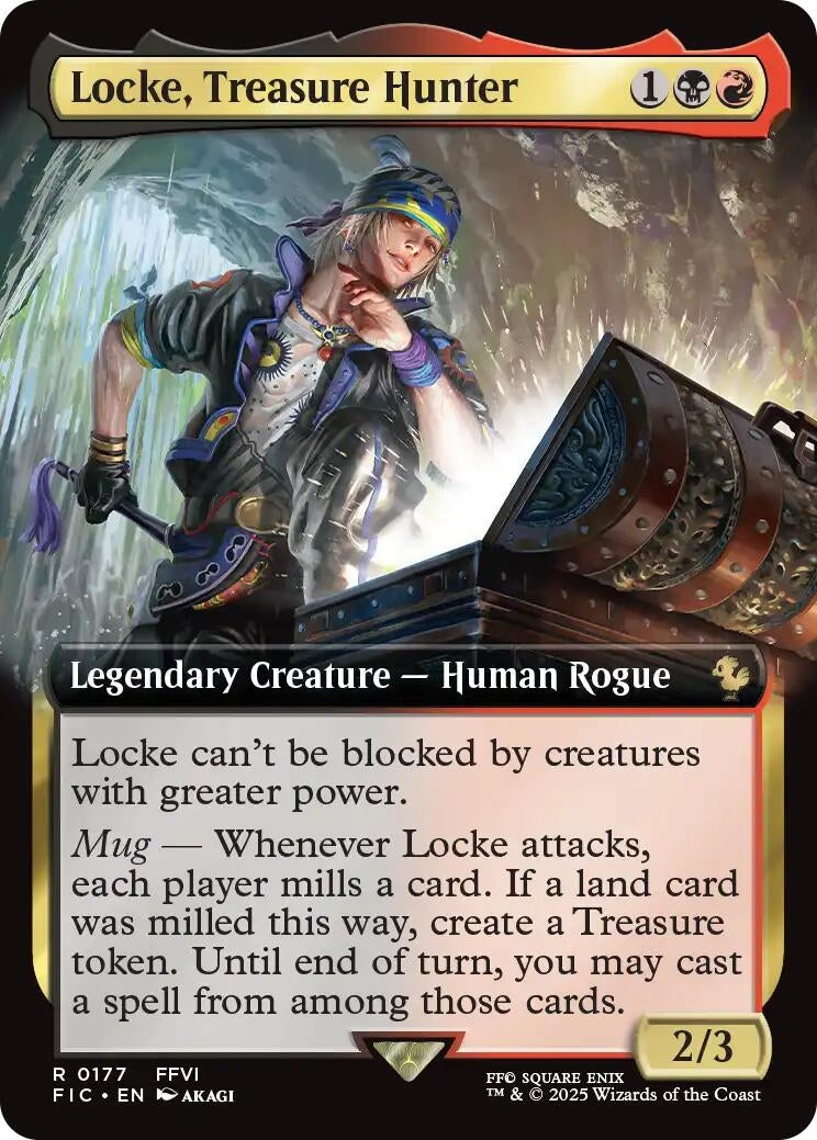 Image for Locke, Treasure Hunter (Extended Art) (177) (FIC) - Magic: The Gathering