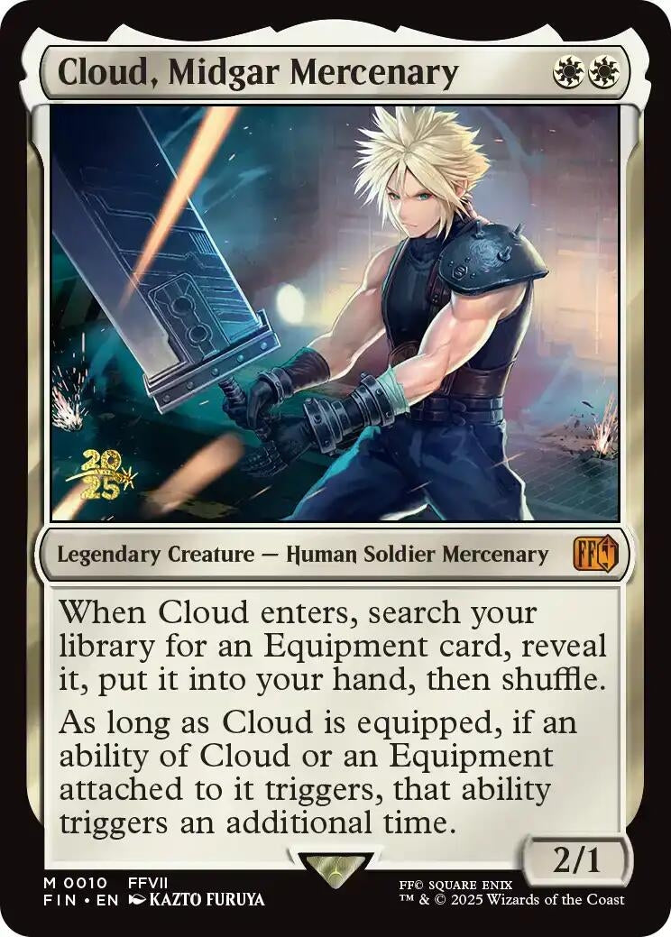 Image for Cloud, Midgar Mercenary (10) (PRE) - Magic: The Gathering