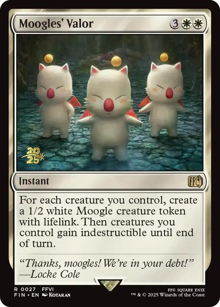 Image for Moogles' Valor (27) (PRE) - Magic: The Gathering