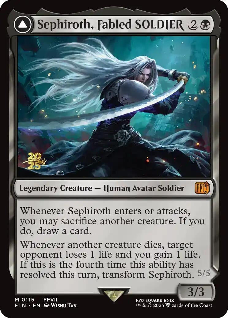 Image for Sephiroth, Fabled SOLDIER (115) (PRE) - Magic: The Gathering