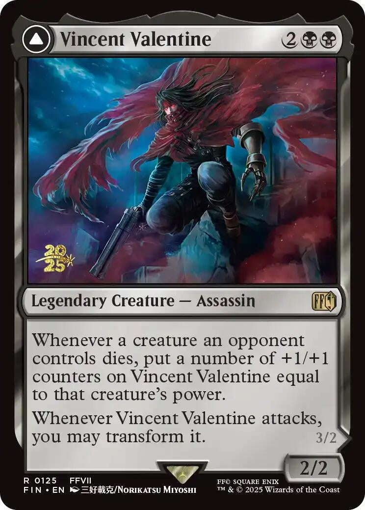 Image for Vincent Valentine (125) (PRE) - Magic: The Gathering