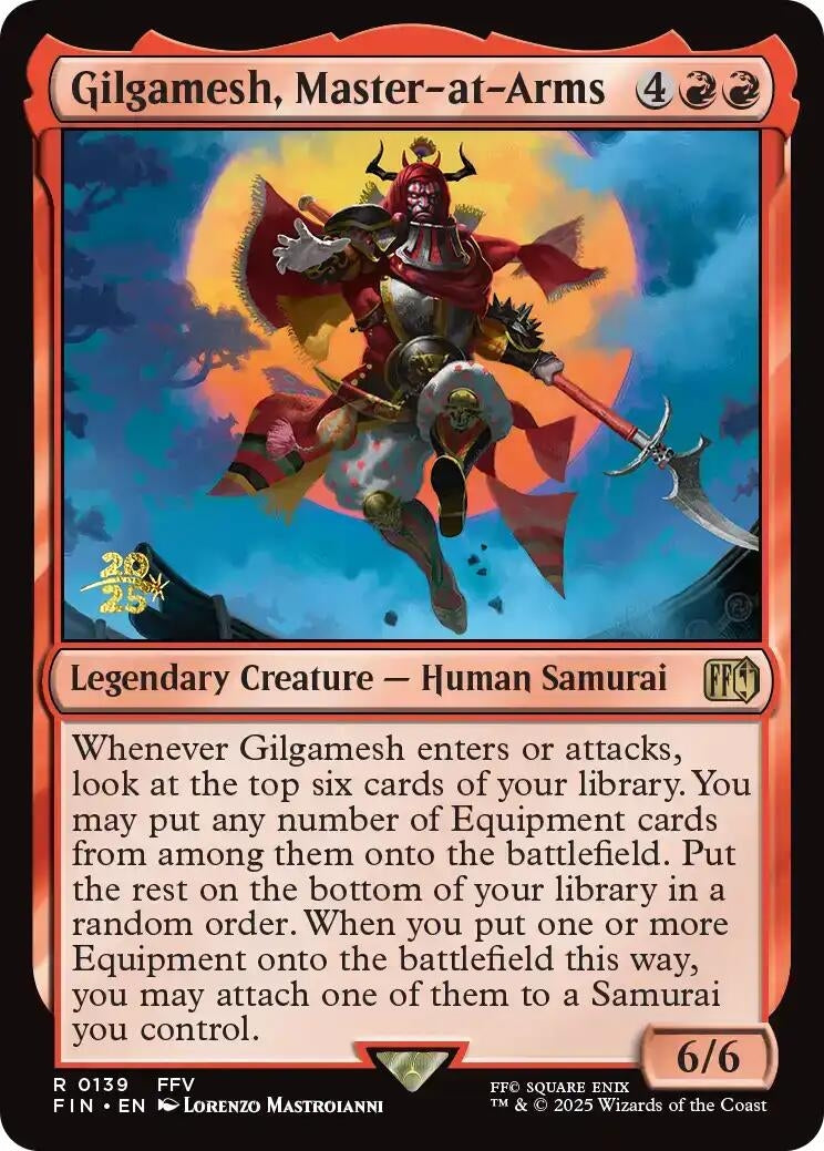 Image for Gilgamesh, Master-at-Arms (139) (PRE) - Magic: The Gathering