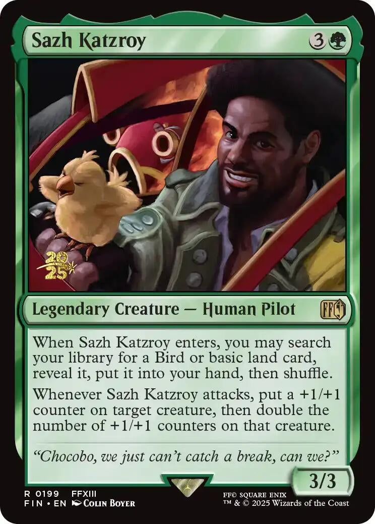 Image for Sazh Katzroy (199) (PRE) - Magic: The Gathering