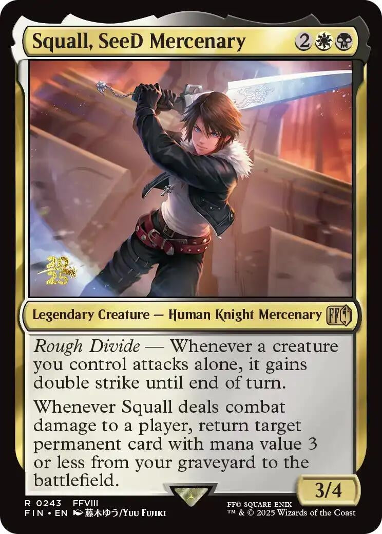 Image for Squall, SeeD Mercenary (243) (PRE) - Magic: The Gathering
