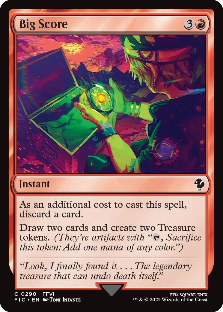 Image for Big Score (Surge Foil) (290) (FIC) - Magic: The Gathering