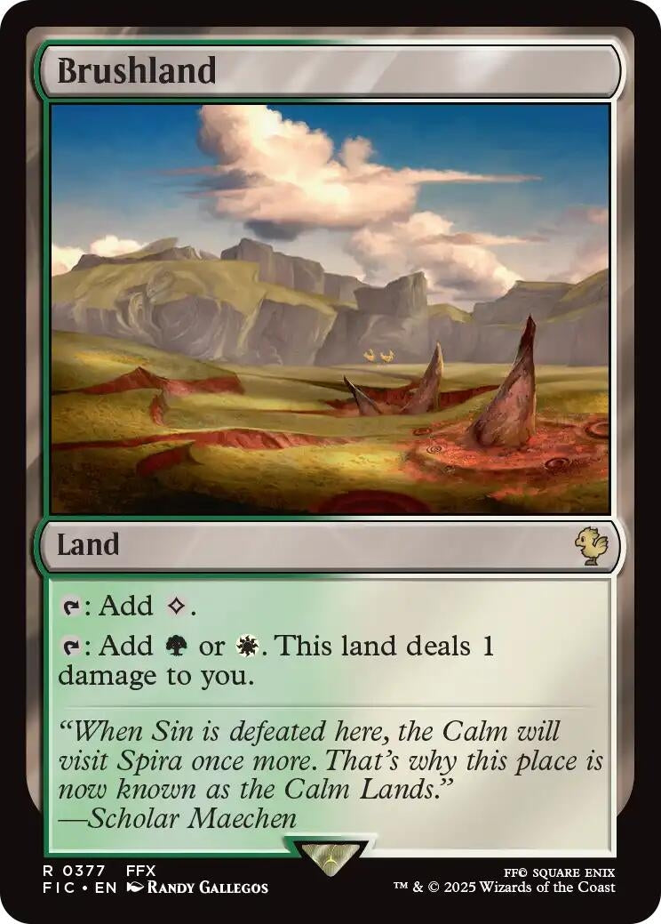 Image for Brushland (Surge Foil) (377) (FIC) - Magic: The Gathering
