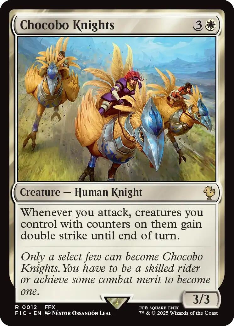 Image for Chocobo Knights (Surge Foil) (12) (FIC) - Magic: The Gathering