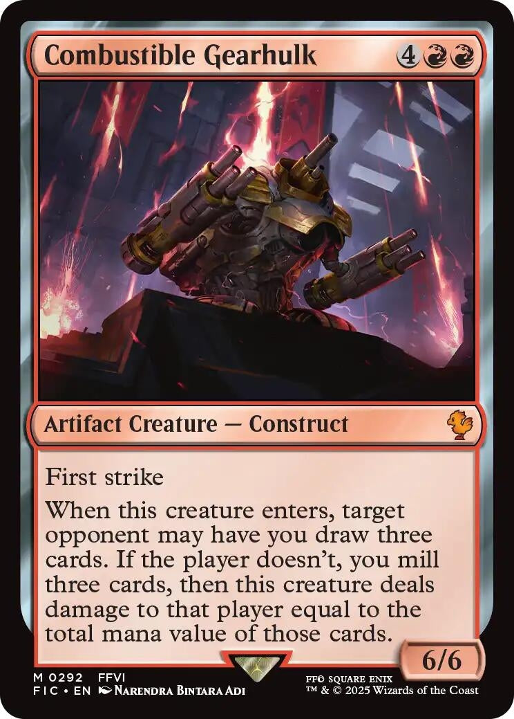 Image for Combustible Gearhulk (Surge Foil) (292) (FIC) - Magic: The Gathering
