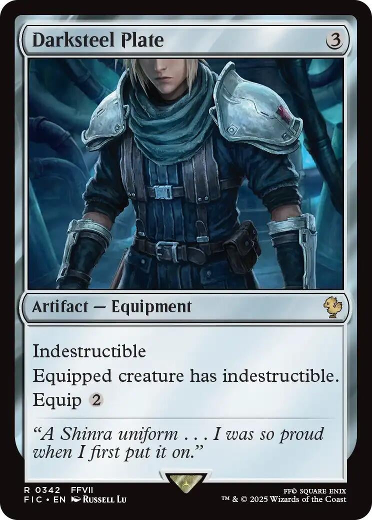 Image for Darksteel Plate (Surge Foil) (342) (FIC) - Magic: The Gathering