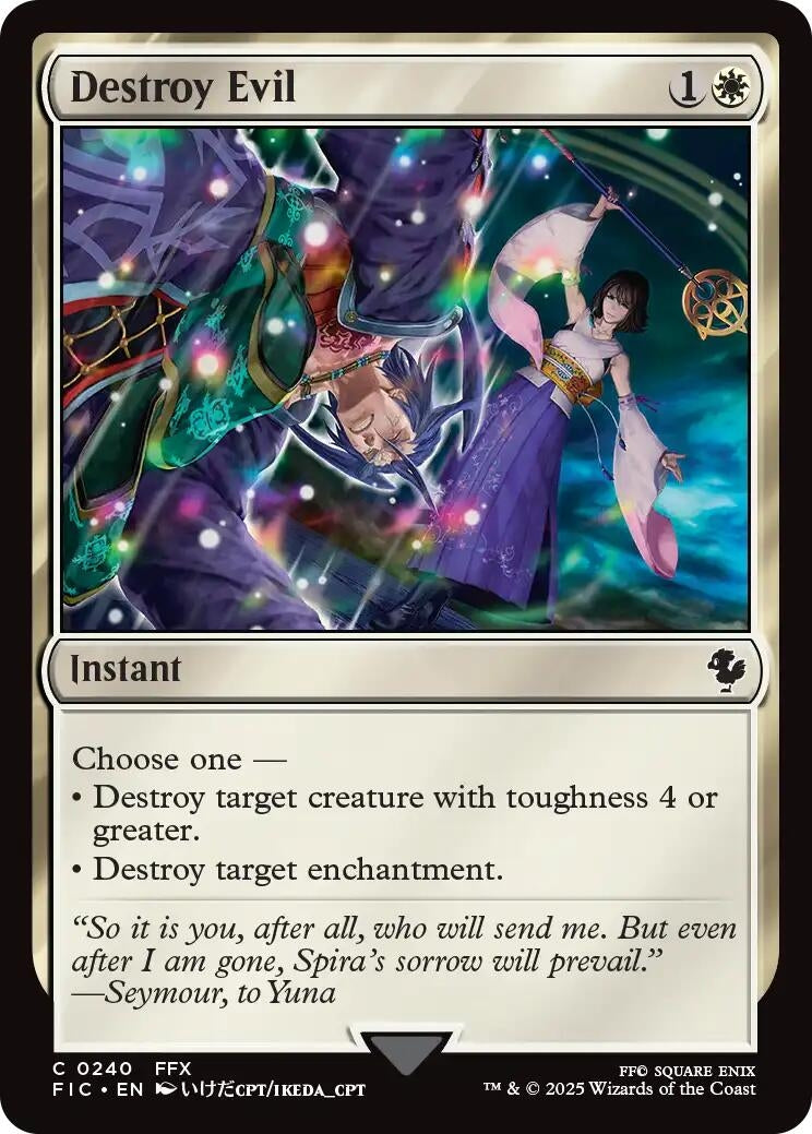 Image for Destroy Evil (Surge Foil) (240) (FIC) - Magic: The Gathering