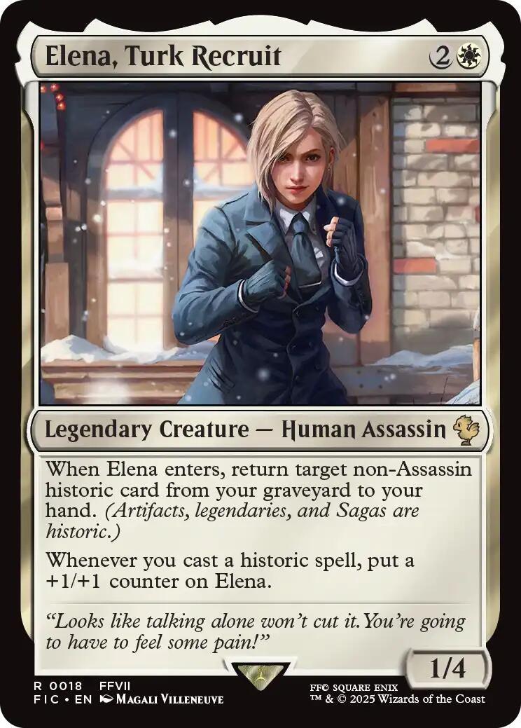 Image for Elena, Turk Recruit (Surge Foil) (18) (FIC) - Magic: The Gathering