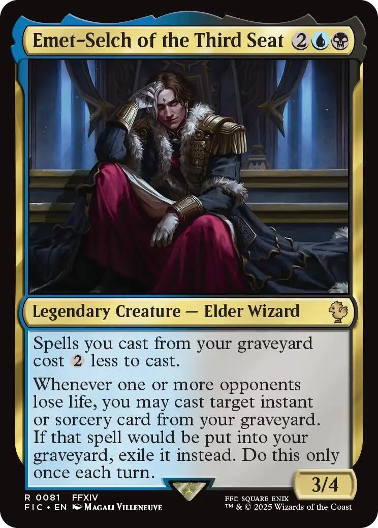 Image for Emet-Selch of the Third Seat (Surge Foil) (81) (FIC) - Magic: The Gathering
