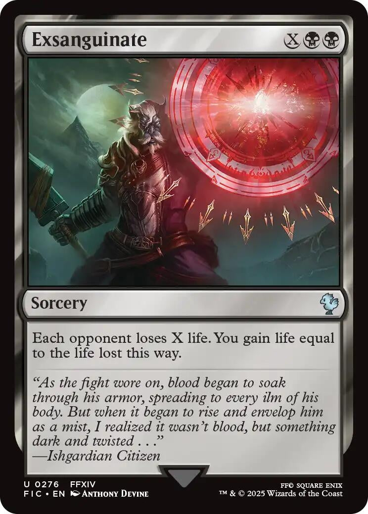 Image for Exsanguinate (Surge Foil) (276) (FIC) - Magic: The Gathering
