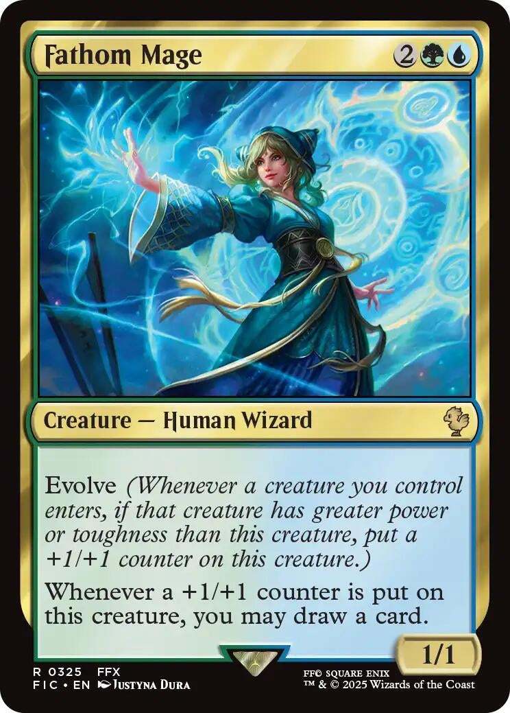 Image for Fathom Mage (Surge Foil) (325) (FIC) - Magic: The Gathering