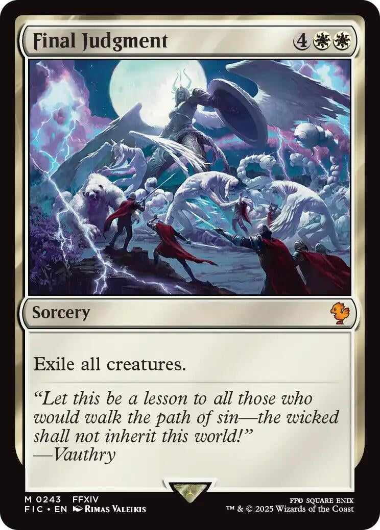 Image for Final Judgment (Surge Foil) (243) (FIC) - Magic: The Gathering