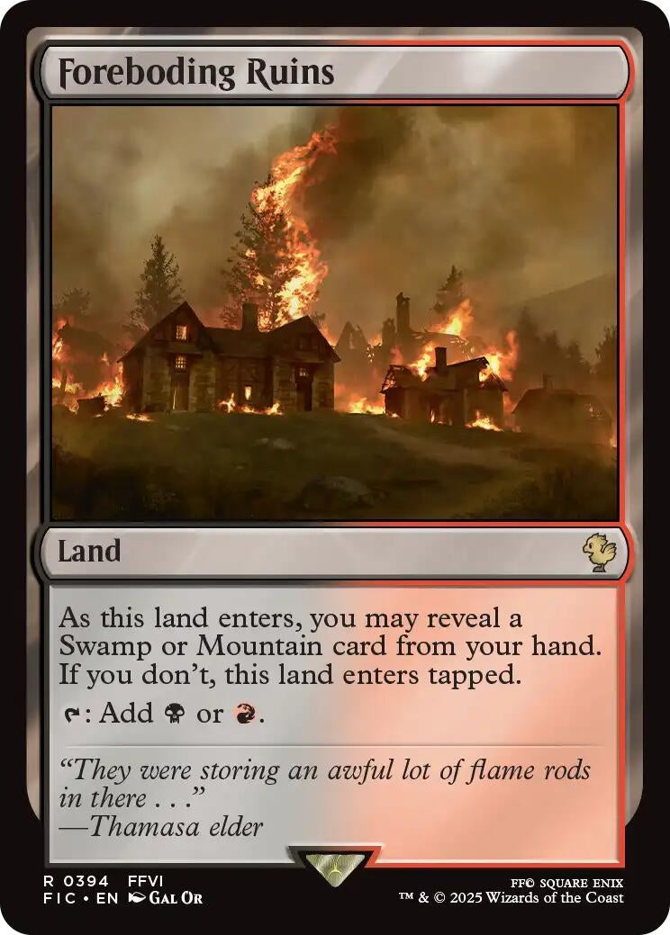 Image for Foreboding Ruins (Surge Foil) (394) (FIC) - Magic: The Gathering