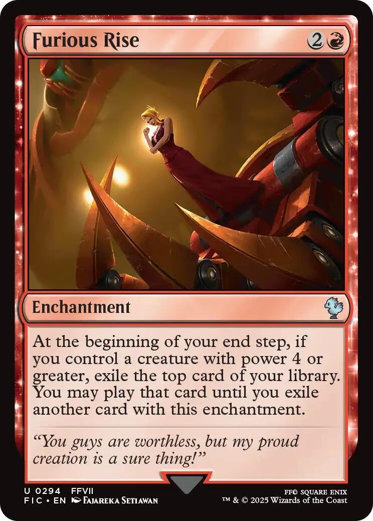 Image for Furious Rise (Surge Foil) (294) (FIC) - Magic: The Gathering