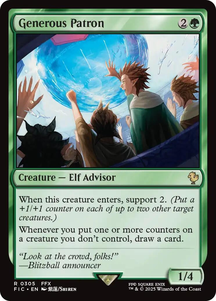 Image for Generous Patron (Surge Foil) (305) (FIC) - Magic: The Gathering