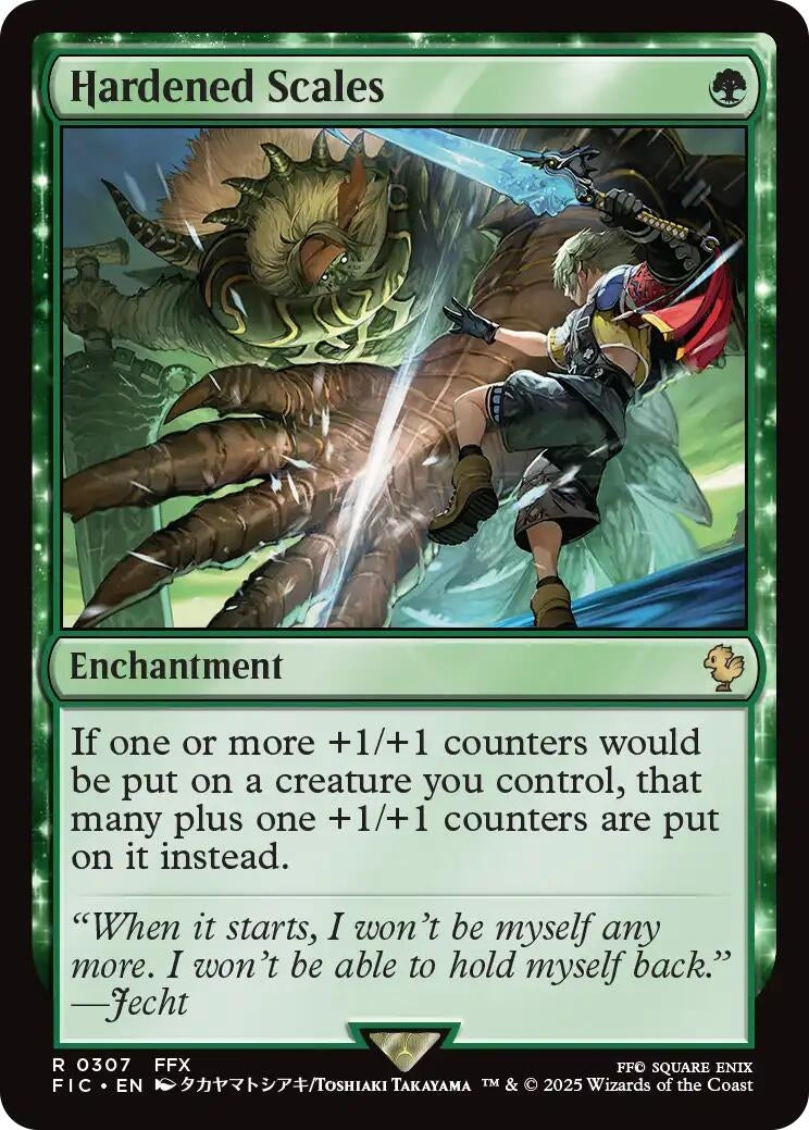 Image for Hardened Scales (Surge Foil) (307) (FIC) - Magic: The Gathering