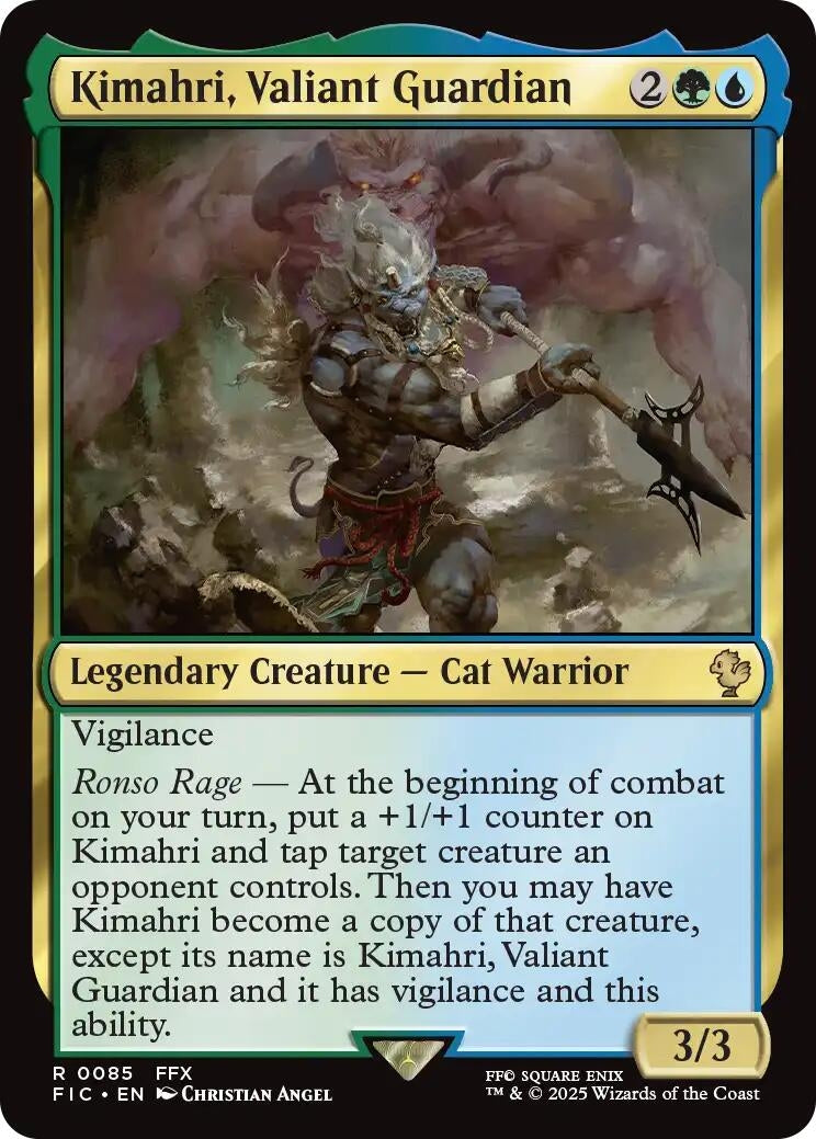 Image for Kimahri, Valiant Guardian (Surge Foil) (85) (FIC) - Magic: The Gathering