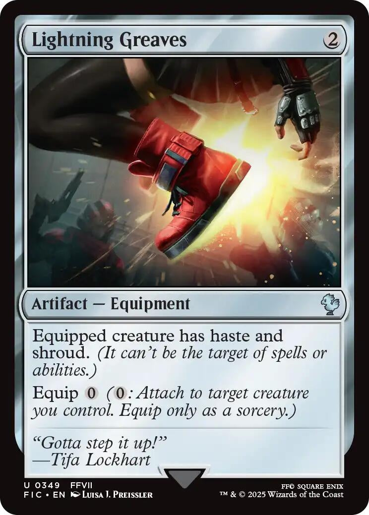 Image for Lightning Greaves (Surge Foil) (349) (FIC) - Magic: The Gathering