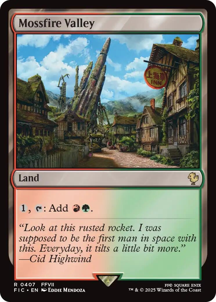 Image for Mossfire Valley (Surge Foil) (407) (FIC) - Magic: The Gathering