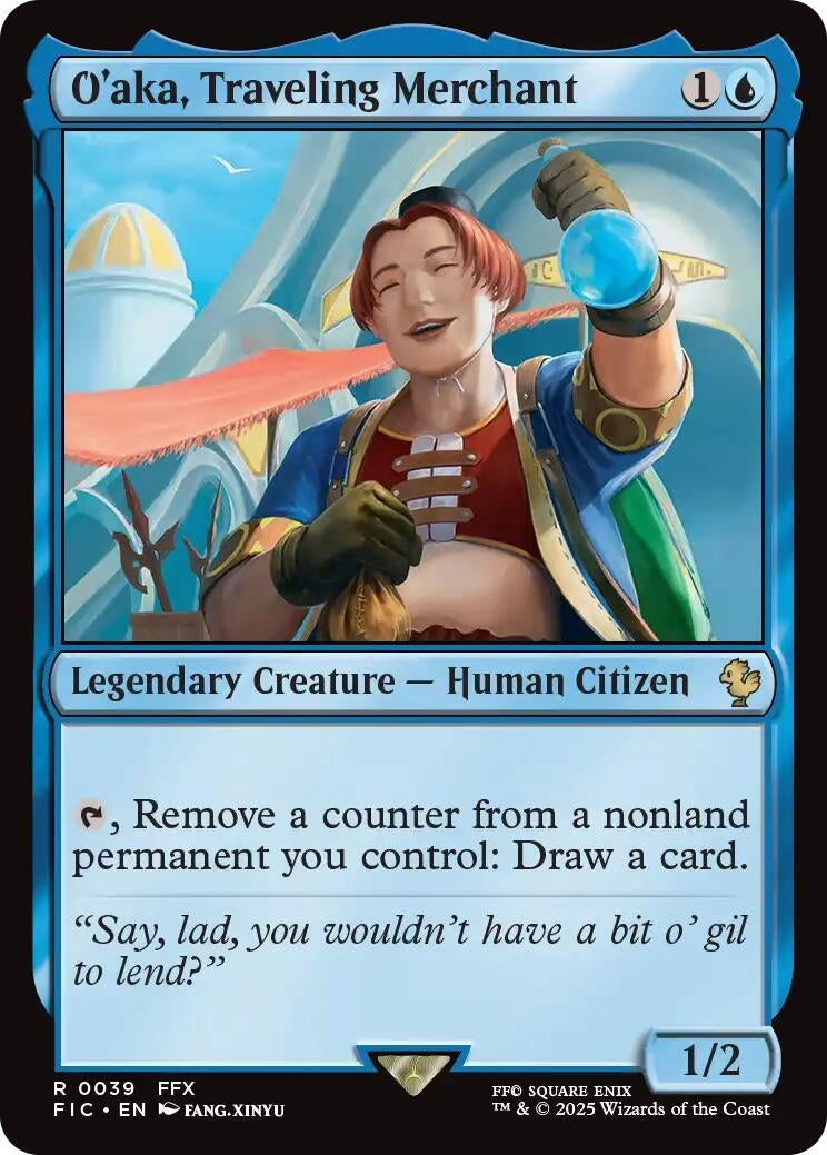 Image for O'aka, Traveling Merchant (Surge Foil) (39) (FIC) - Magic: The Gathering