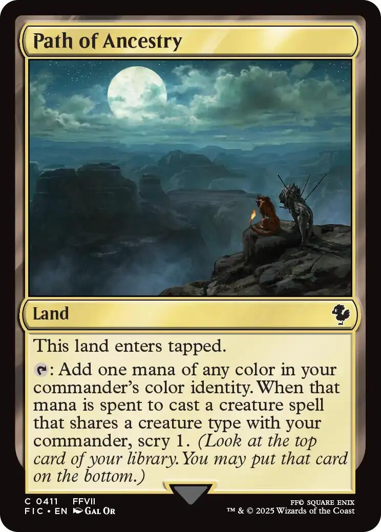 Image for Path of Ancestry (Surge Foil) (411) (FIC) - Magic: The Gathering