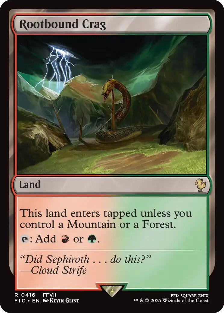 Image for Rootbound Crag (Surge Foil) (416) (FIC) - Magic: The Gathering