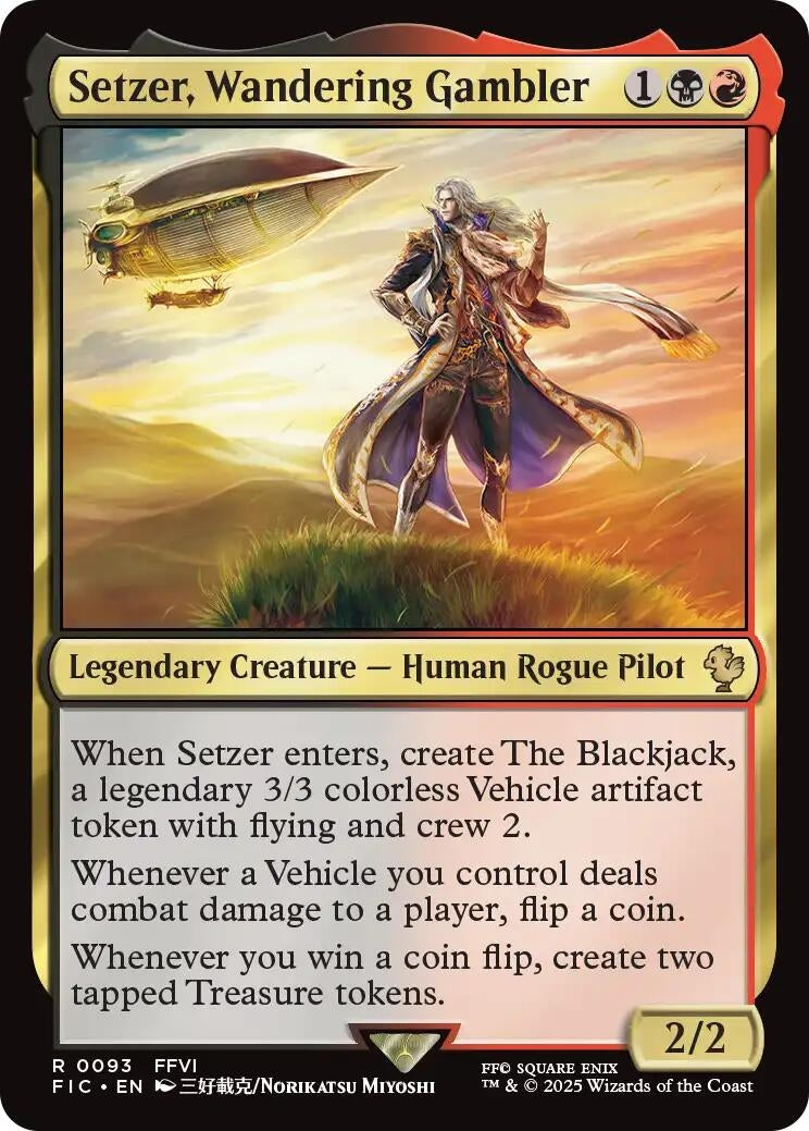 Image for Setzer, Wandering Gambler (Surge Foil) (93) (FIC) - Magic: The Gathering