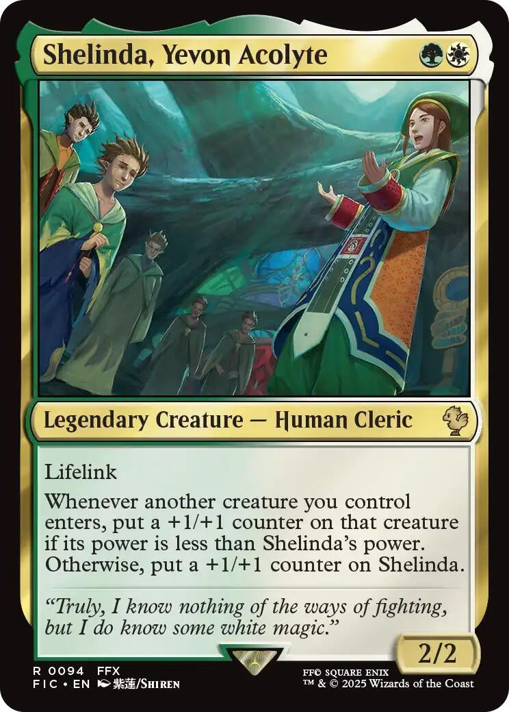 Image for Shelinda, Yevon Acolyte (Surge Foil) (94) (FIC) - Magic: The Gathering