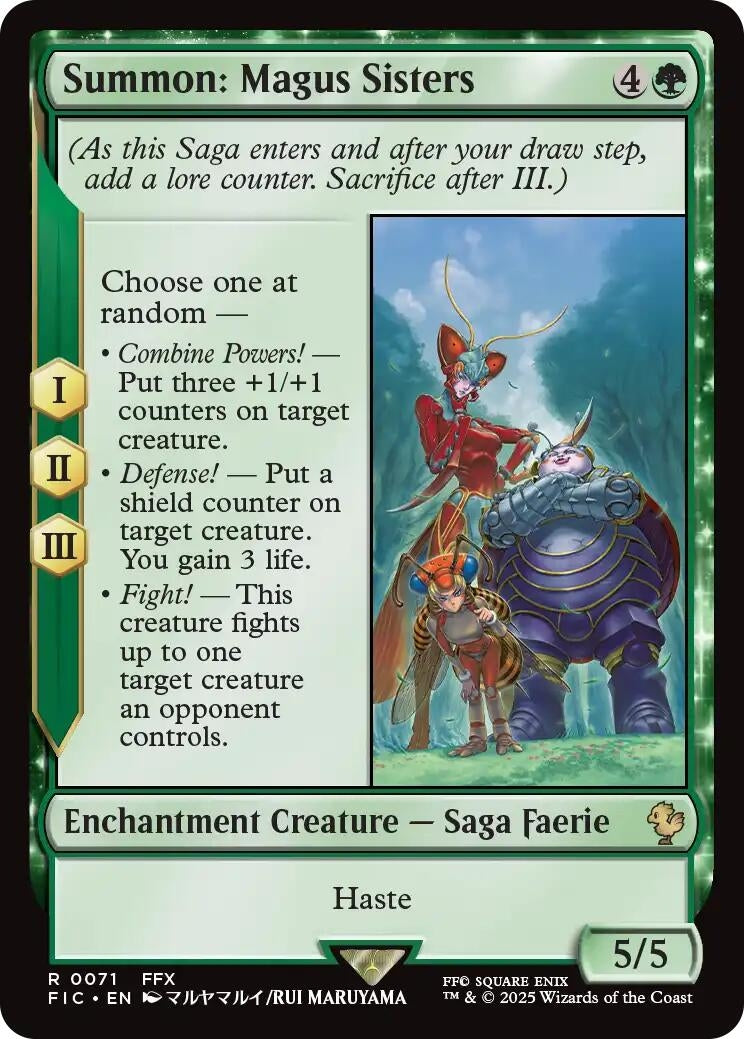 Image for Summon: Magus Sisters (Surge Foil) (71) (FIC) - Magic: The Gathering
