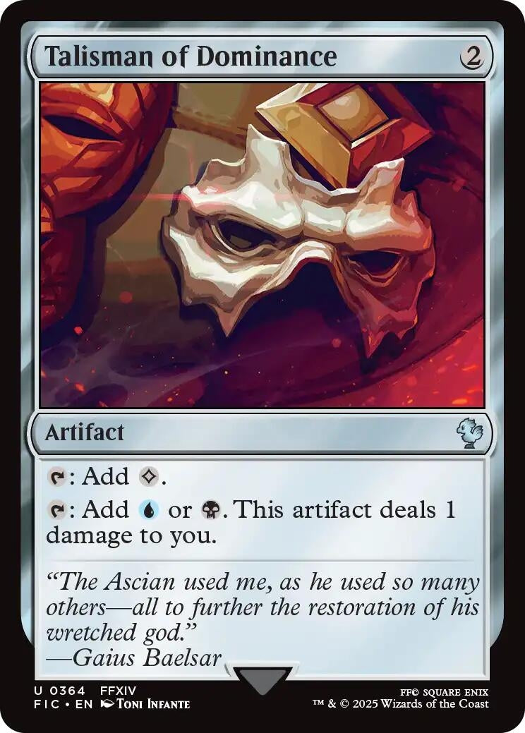 Image for Talisman of Dominance (Surge Foil) (364) (FIC) - Magic: The Gathering