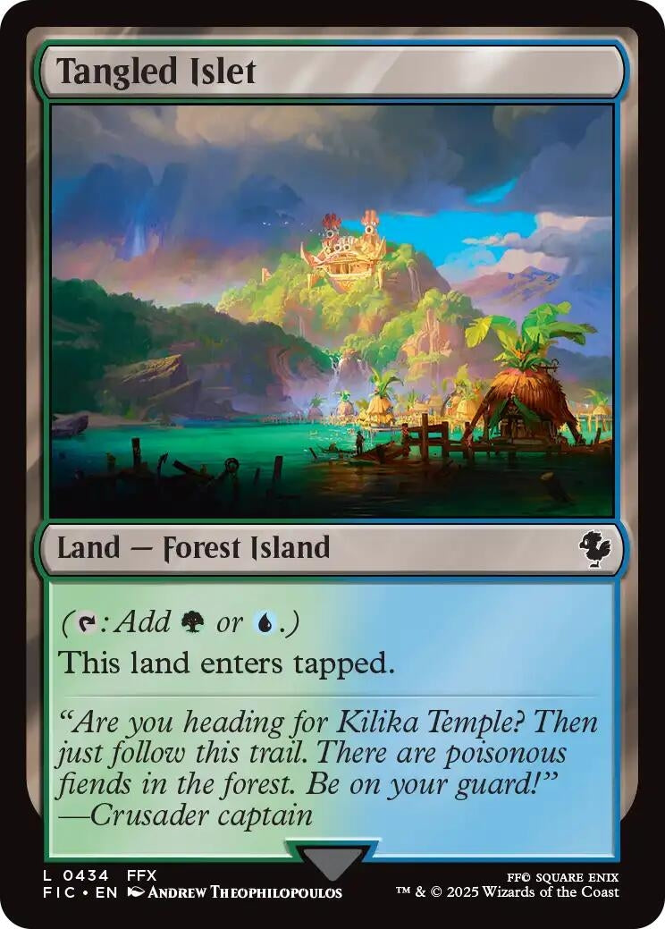 Image for Tangled Islet (Surge Foil) (434) (FIC) - Magic: The Gathering