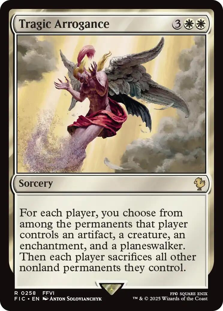 Image for Tragic Arrogance (Surge Foil) (258) (FIC) - Magic: The Gathering