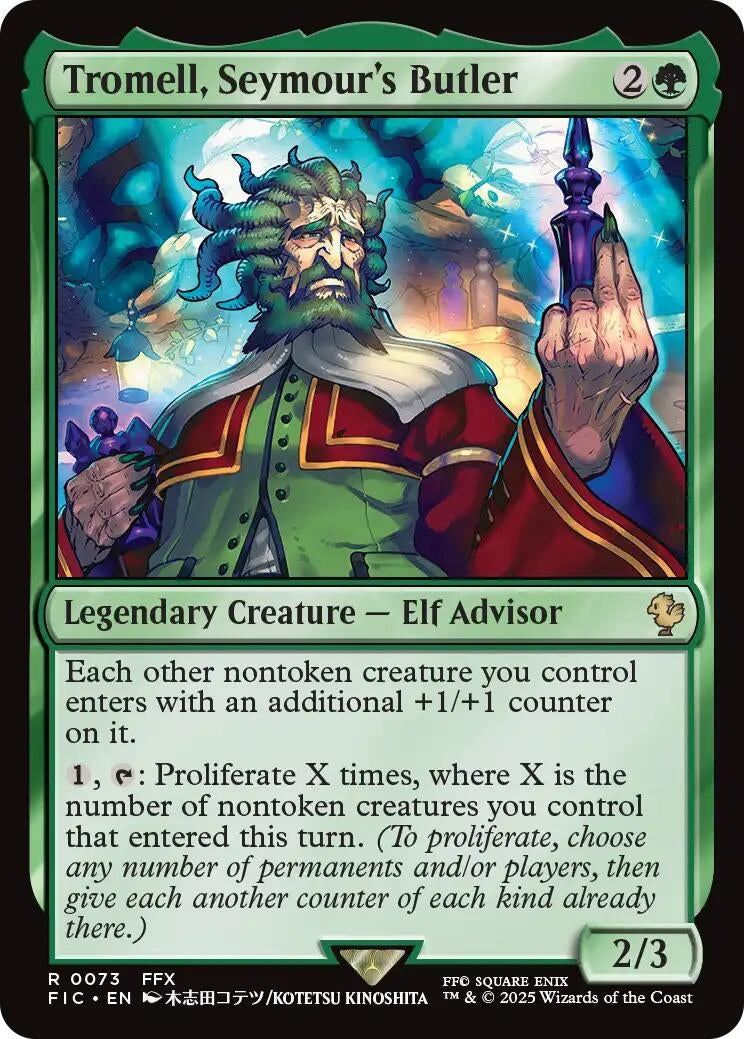 Image for Tromell, Seymour's Butler (Surge Foil) (73) (FIC) - Magic: The Gathering