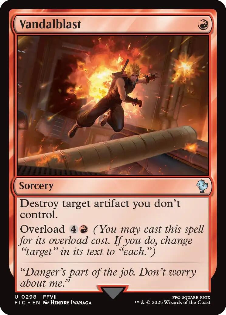 Image for Vandalblast (Surge Foil) (298) (FIC) - Magic: The Gathering