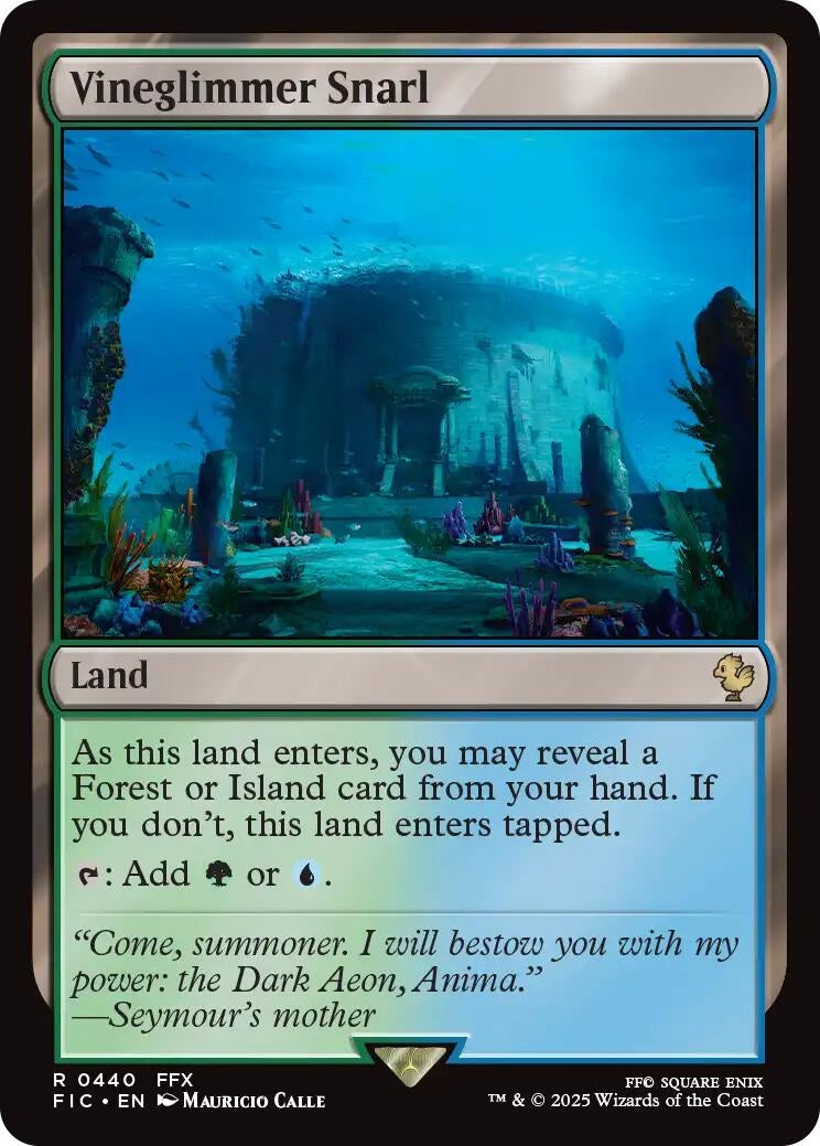 Image for Vineglimmer Snarl (Surge Foil) (440) (FIC) - Magic: The Gathering