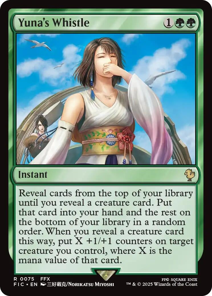 Image for Yuna's Whistle (Surge Foil) (75) (FIC) - Magic: The Gathering
