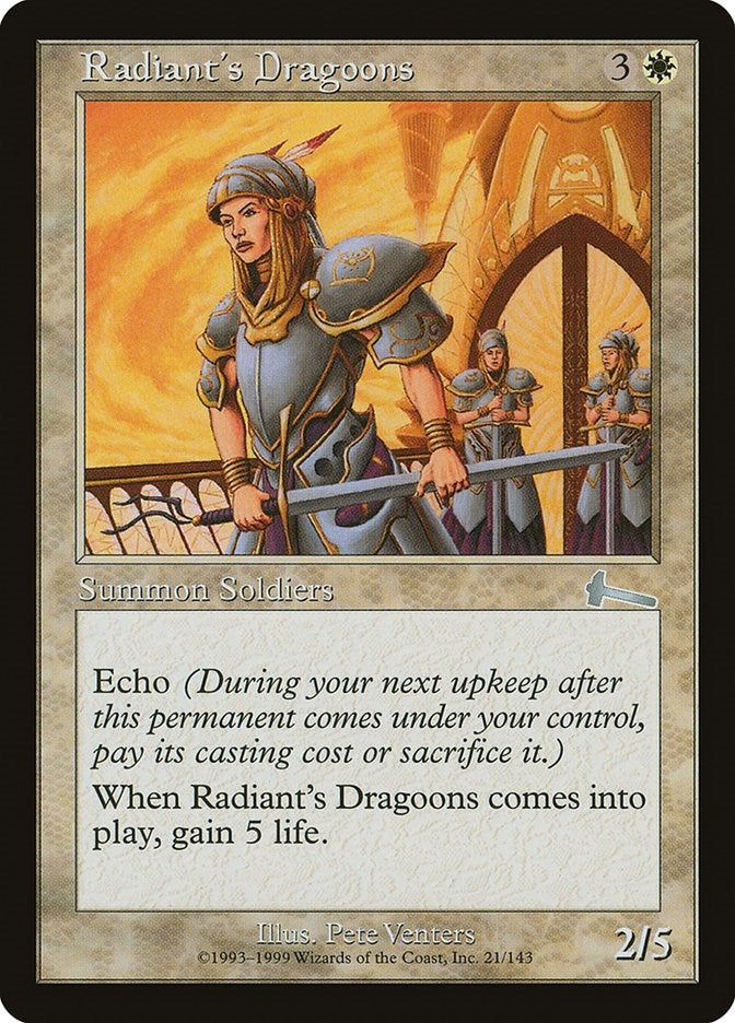 Image for Radiant's Dragoons (21) (ULG) - Magic: The Gathering