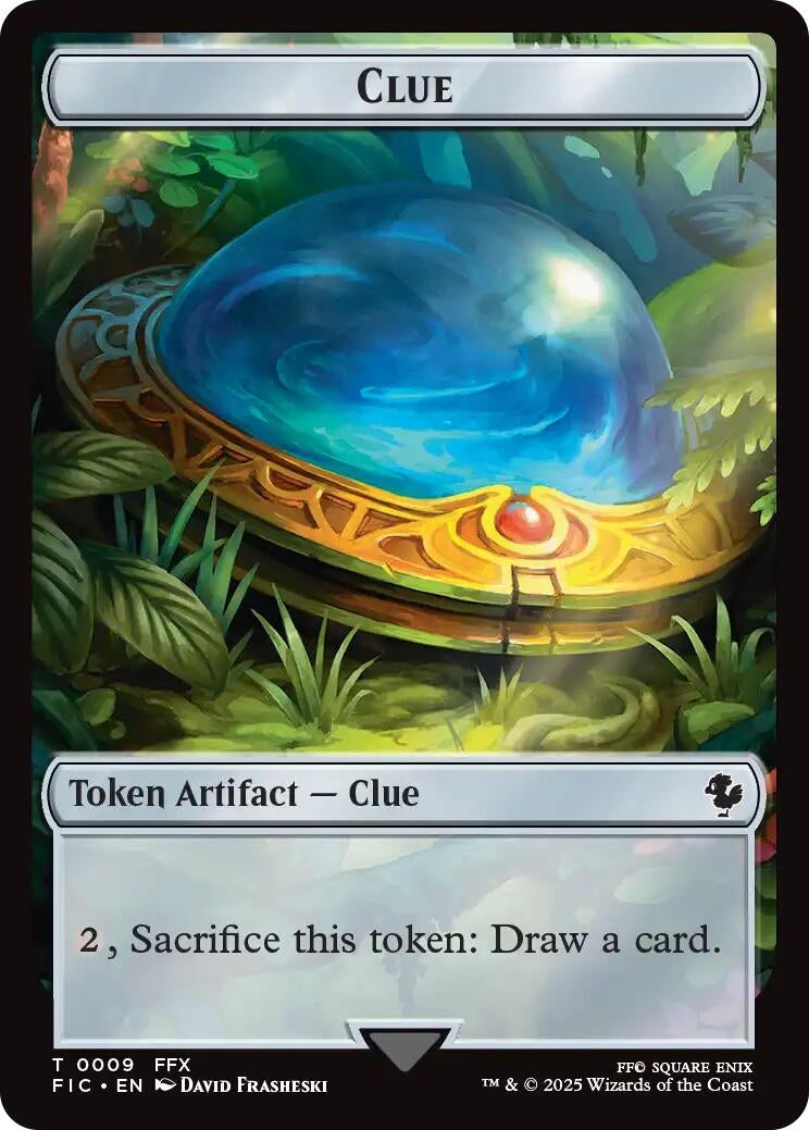 Image for Clue // Treasure Double-Sided Token (9 // 23) (FIC) - Magic: The Gathering