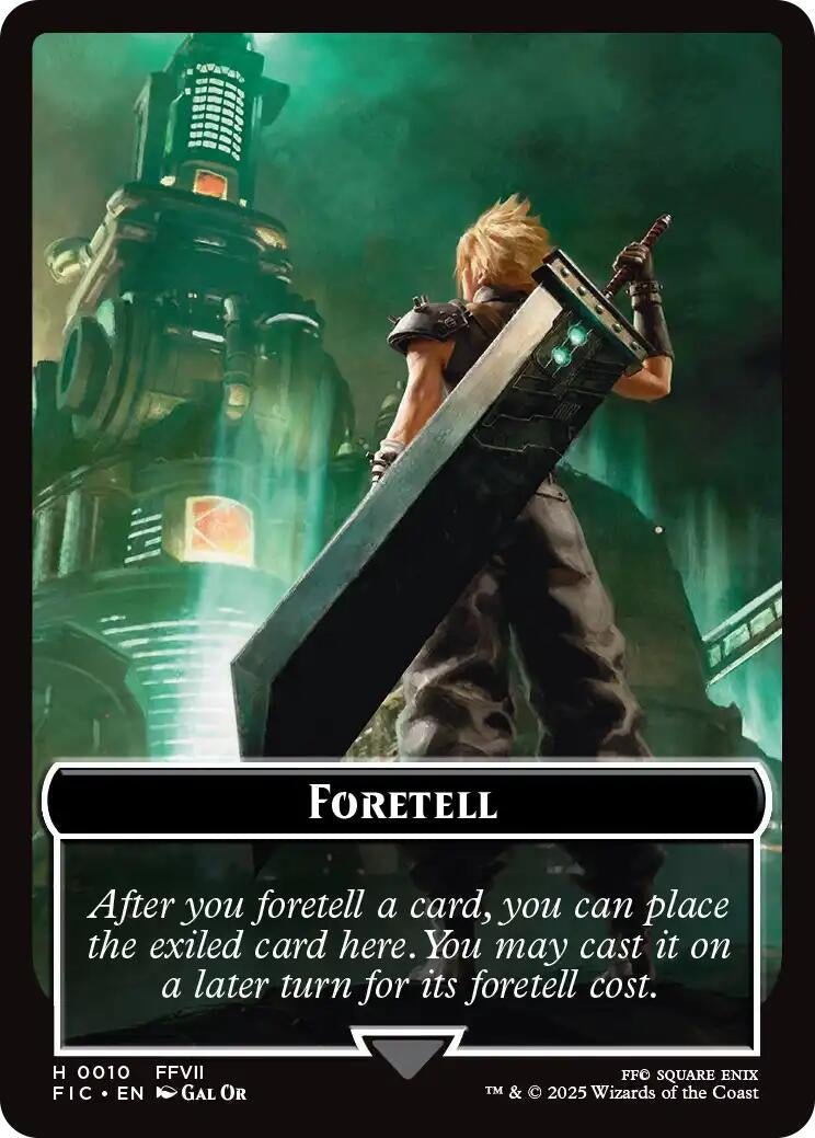 Image for Foretell // Treasure Double-Sided Token (10 // 23) (FIC) - Magic: The Gathering
